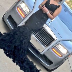 All black prom dress